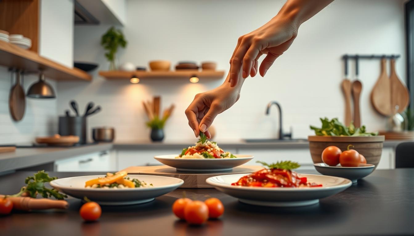 Healthy home cooking bowl